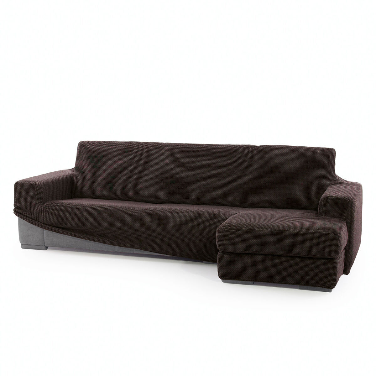 Abdeckung für Chaiselongue mit kurzem Arm rechts Sofaskins NIAGARA Braun (Restauriert B) — Bild 1
