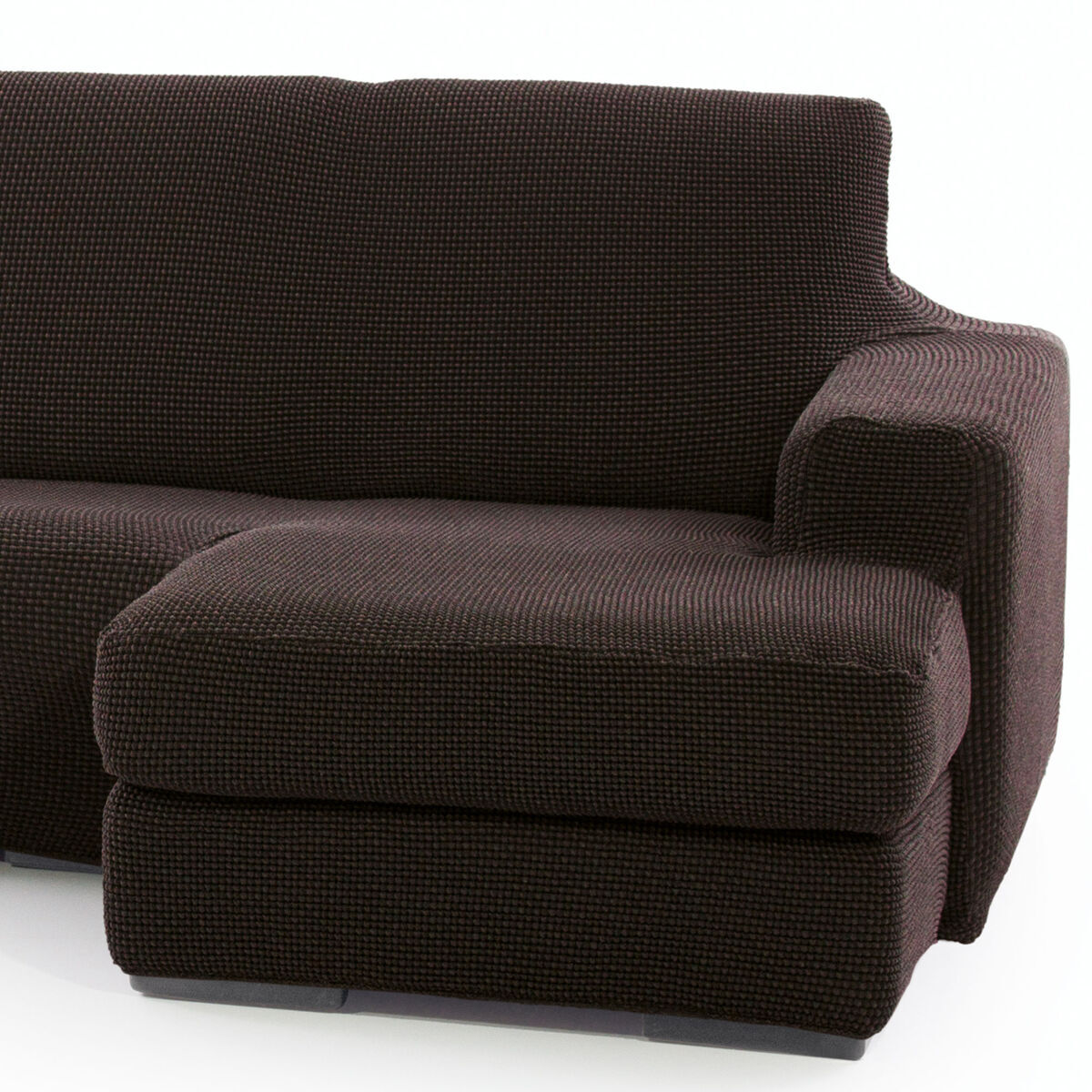 Abdeckung für Chaiselongue mit kurzem Arm rechts Sofaskins NIAGARA Braun (Restauriert B) - Thumbnail 3