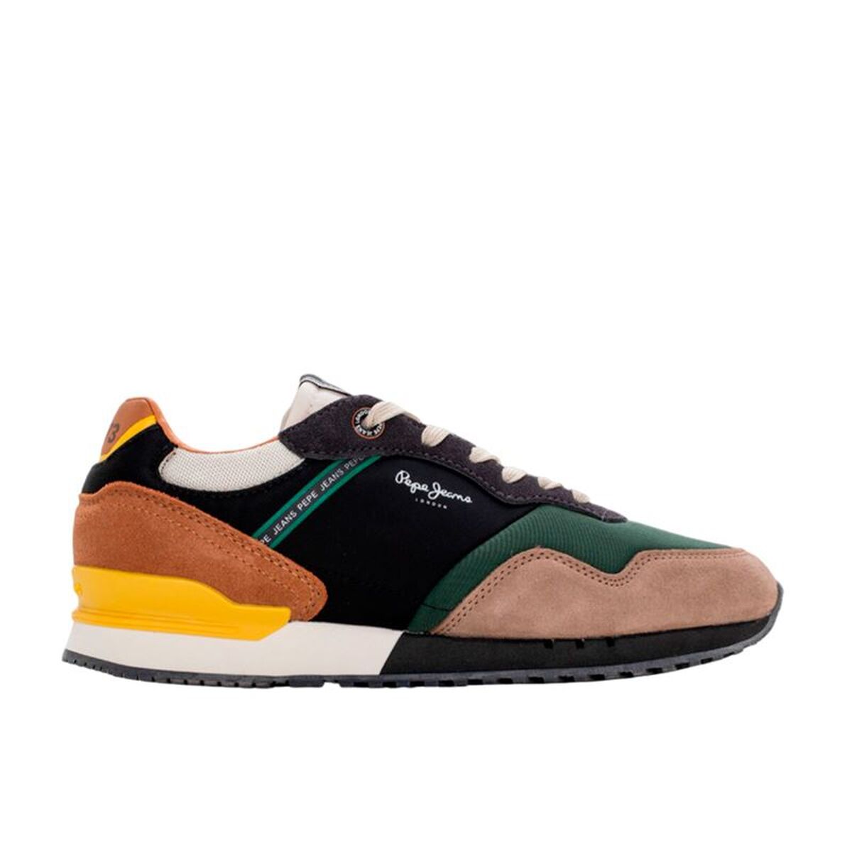 Casual Herensneakers Pepe Jeans Dark Stone Beige Lichtbruin