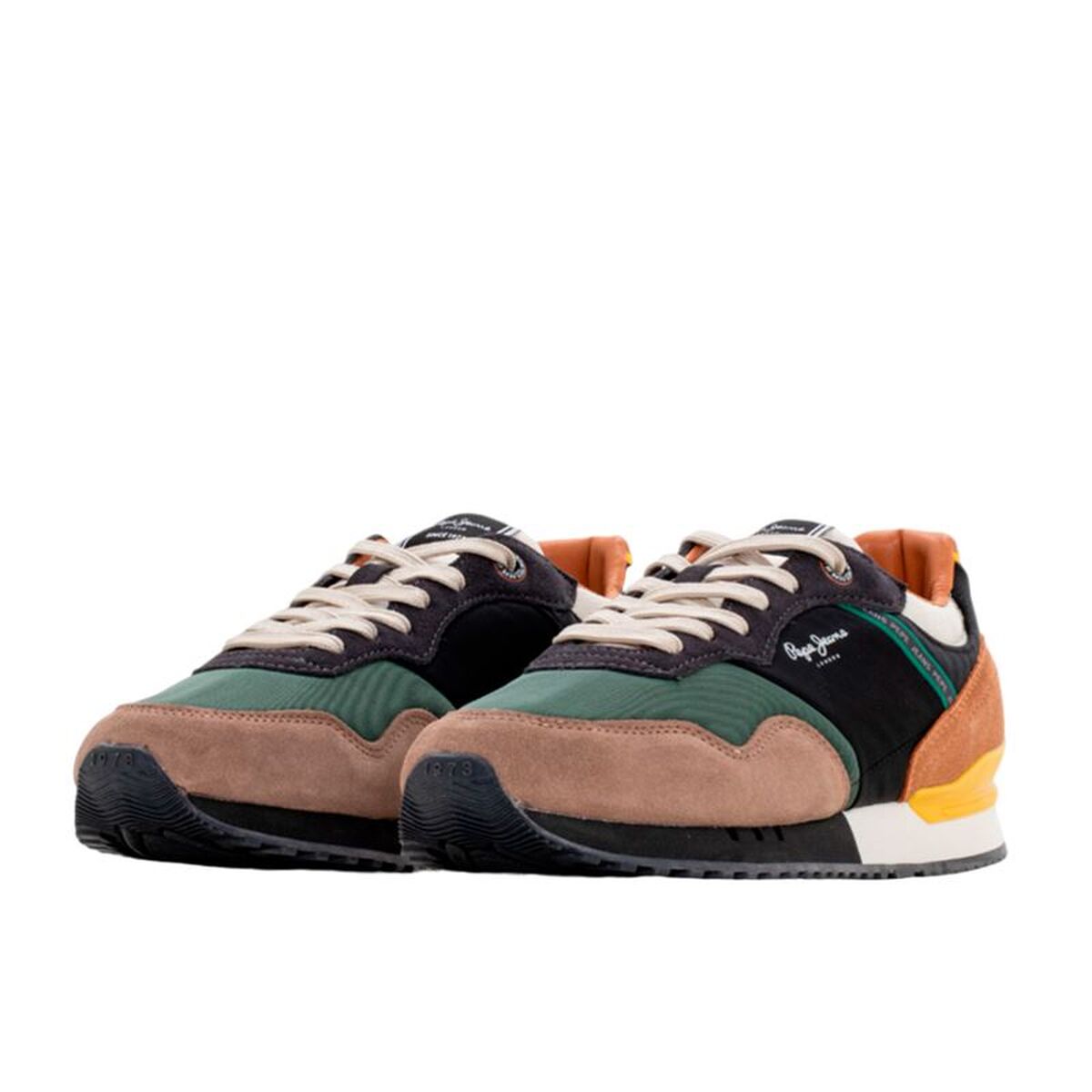 Casual Herensneakers Pepe Jeans Dark Stone Beige Lichtbruin
