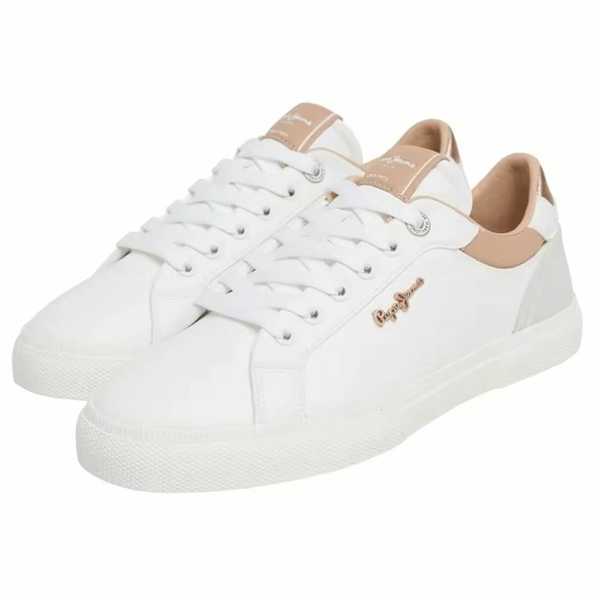 Sports Trainers for Women Pepe Jeans Kenton Court Golden