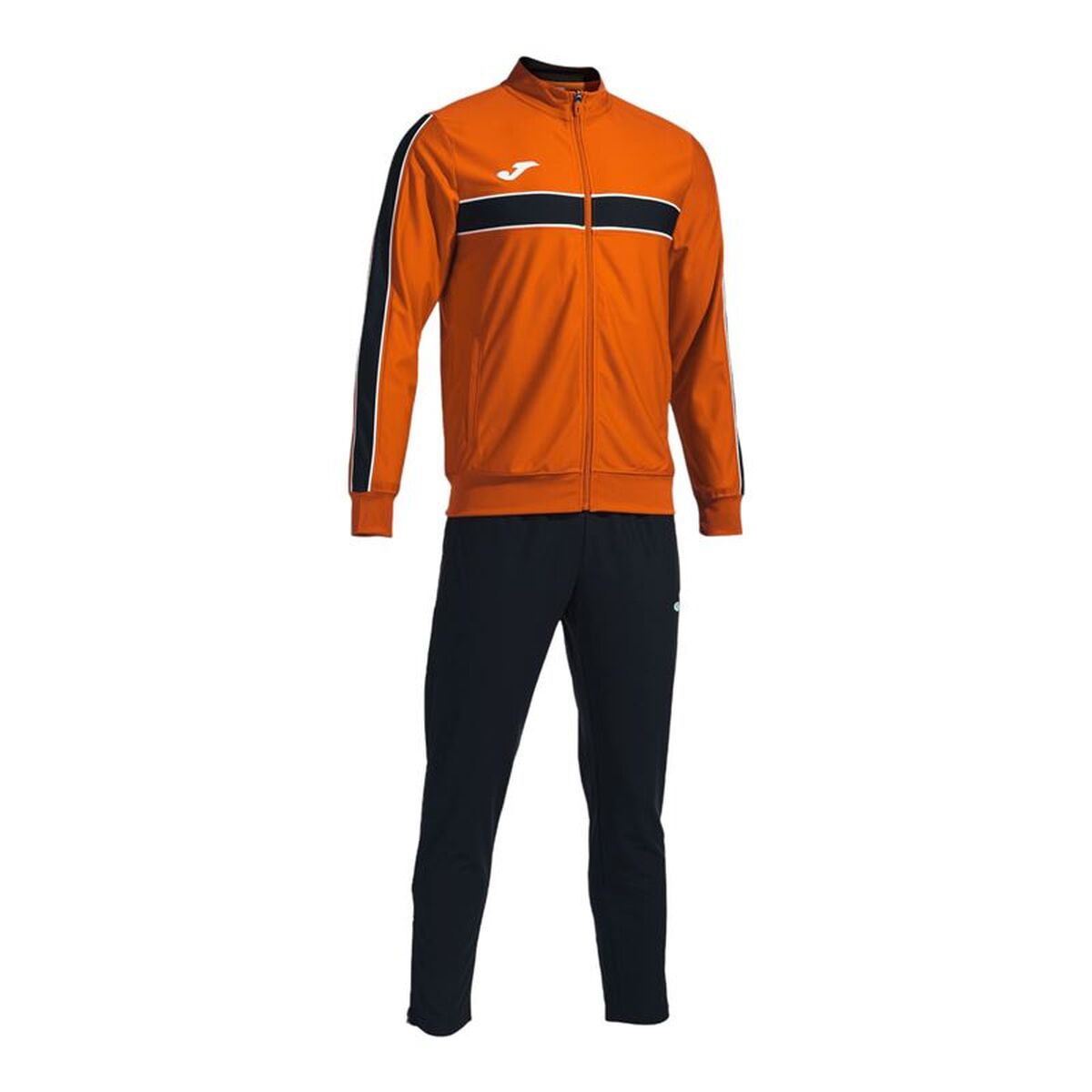 Tracksuit for Adults Joma Sport Victory Black Children’s Men 2 Pieces