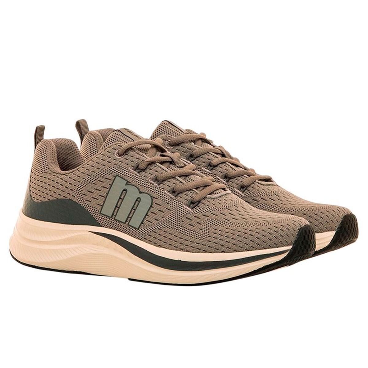 Casual Herensneakers Mustang Somo Lichtbruin