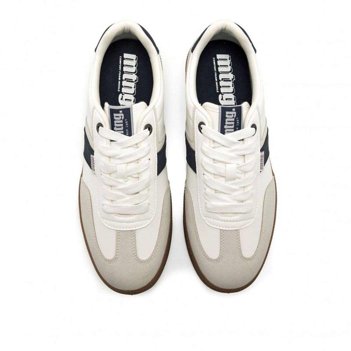 Casual Herensneakers Mustang Goal Wit