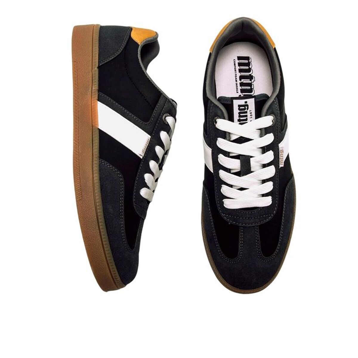 Casual Herensneakers Mustang Goal Zwart