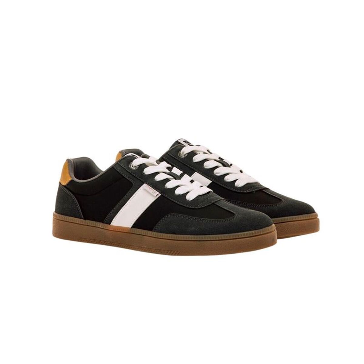 Casual Herensneakers Mustang Goal Zwart