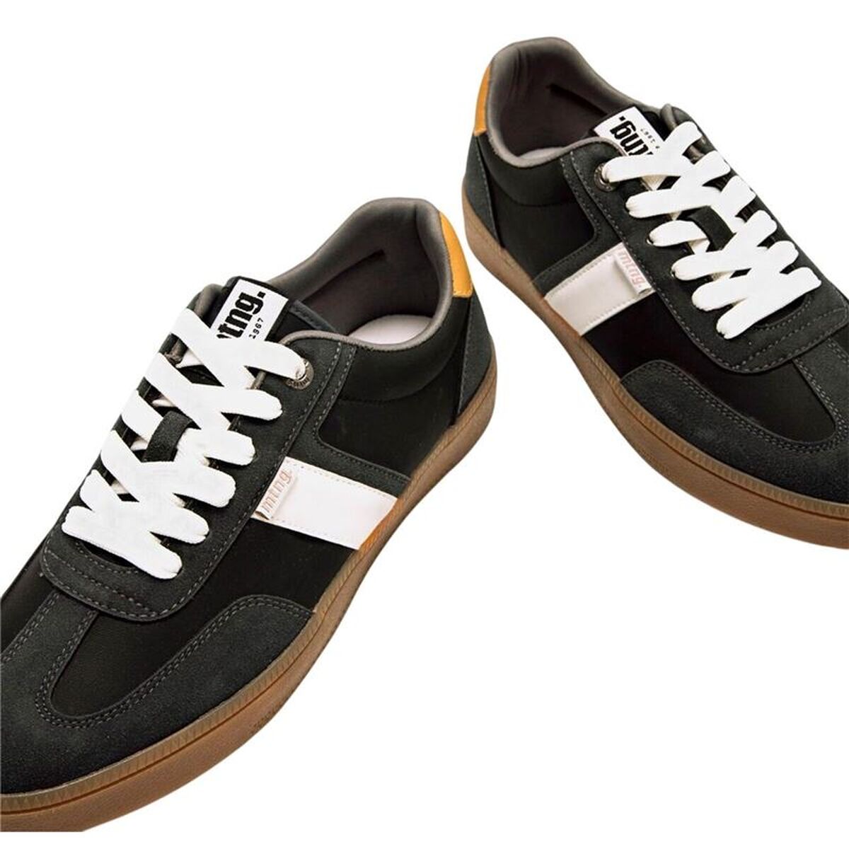 Casual Herensneakers Mustang Goal Zwart