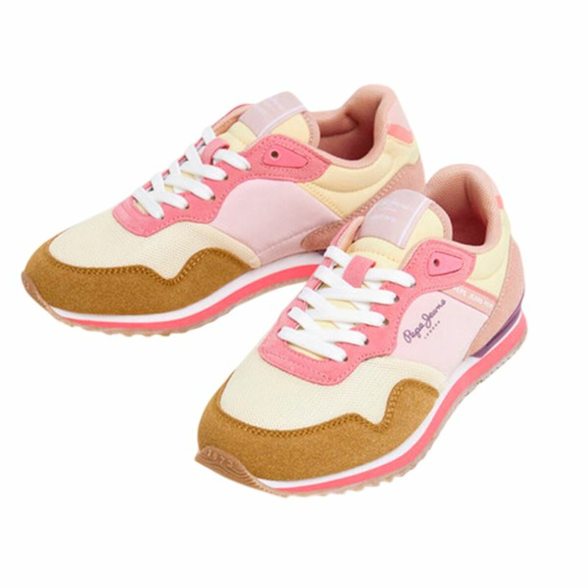 Image secondaire de Chaussures de sport pour femme Pepe Jeans London Band G Marron Clair