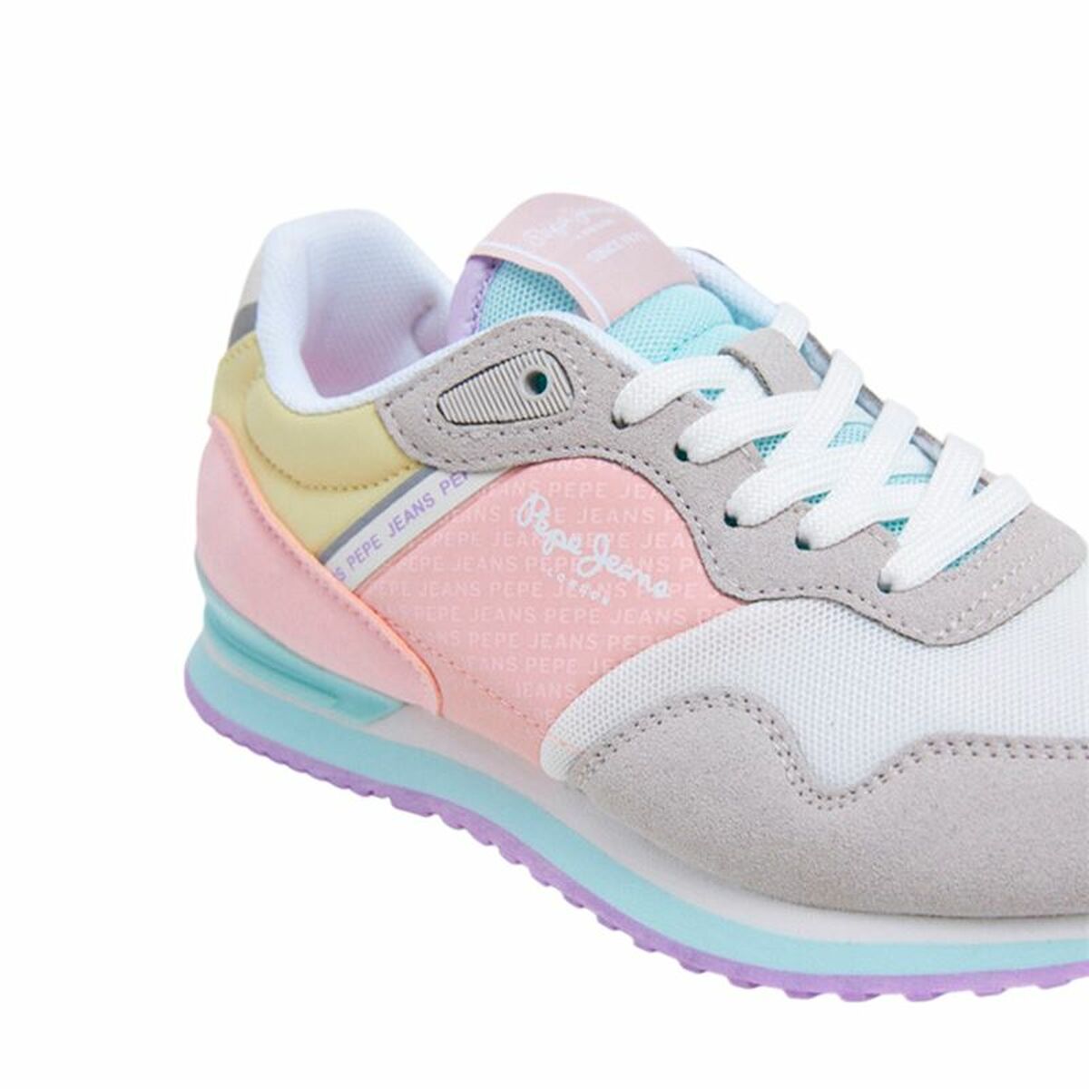 Sports Trainers for Women Pepe Jeans Pepe Jeans London Print G Light grey