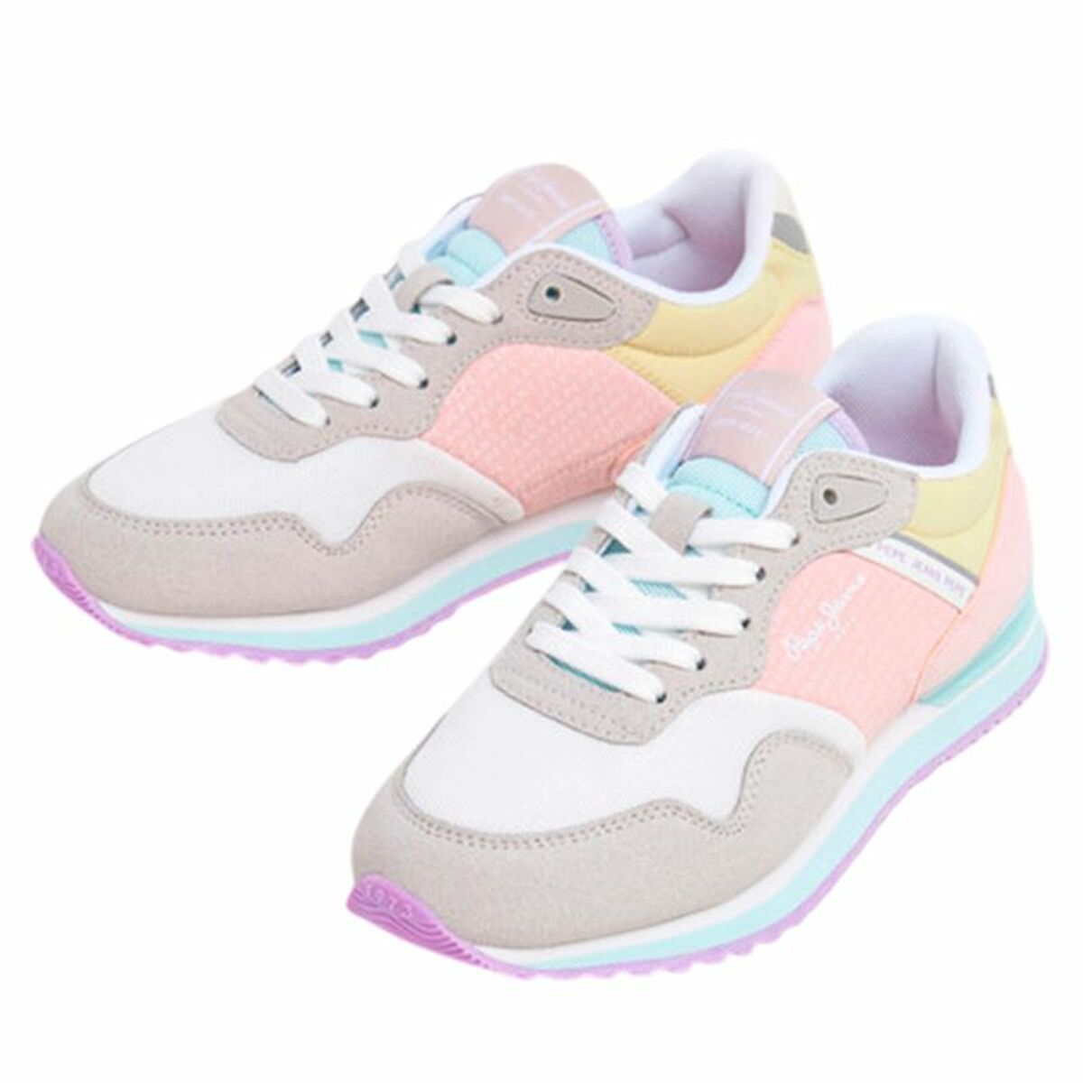 Sports Trainers for Women Pepe Jeans Pepe Jeans London Print G Light grey