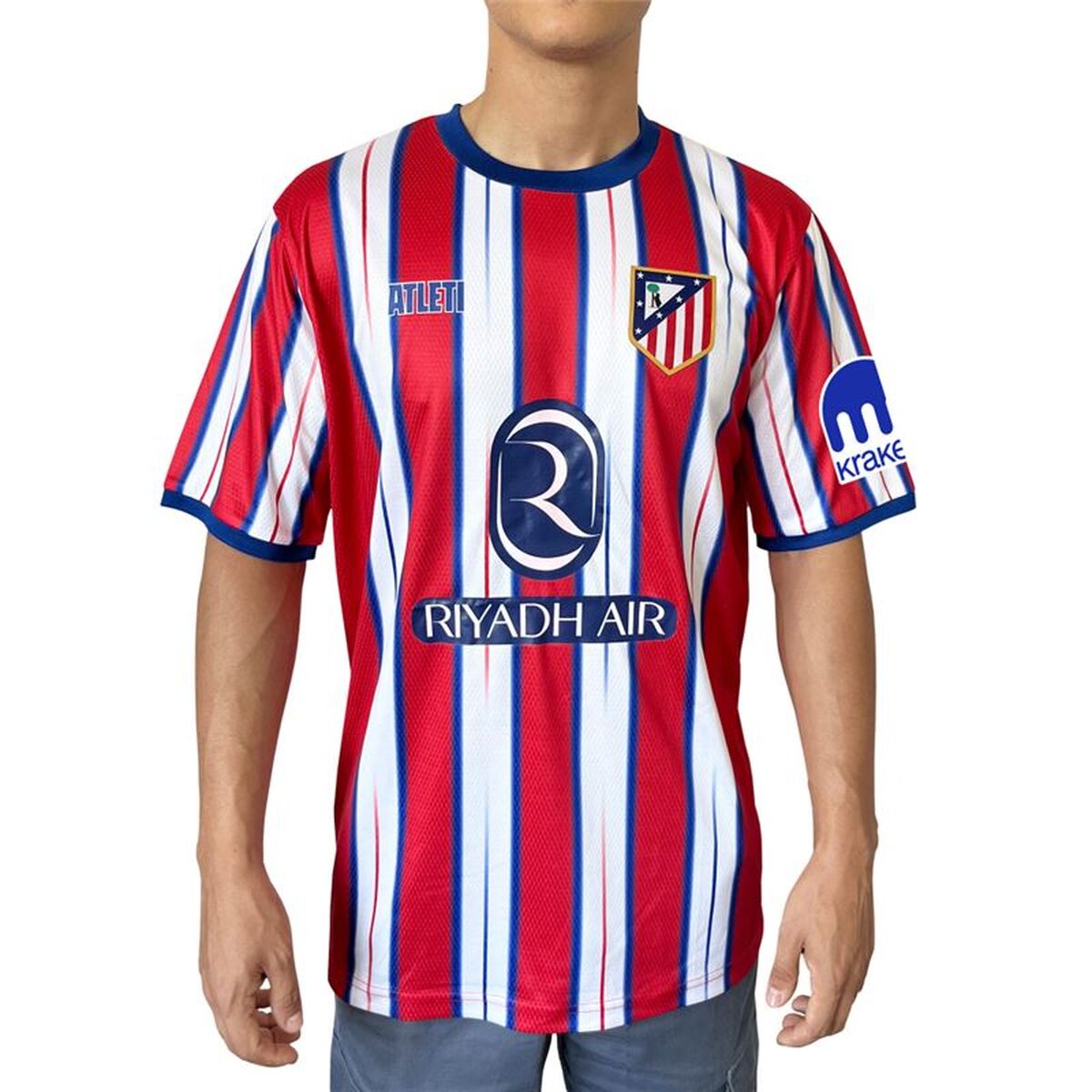 Heren Voetbal T-shirt met Korte Mouwen Atlético Madrid Official Home Jersey 24/25