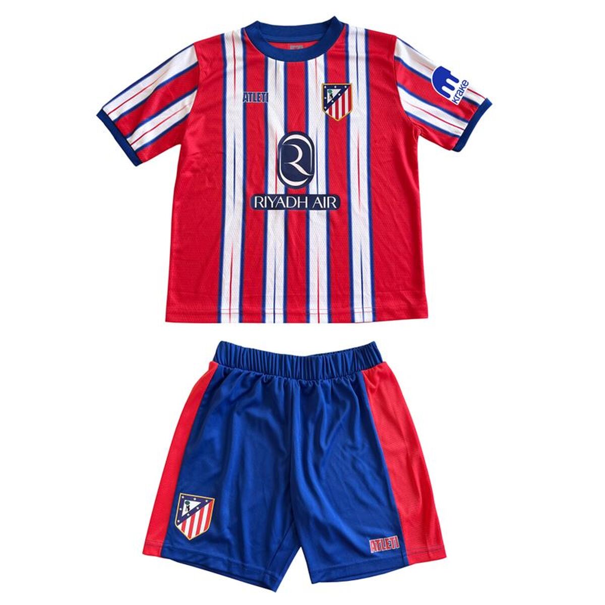 Kinder Voetbaluitrusting Set Atlético Madrid Home 24/25 Rood