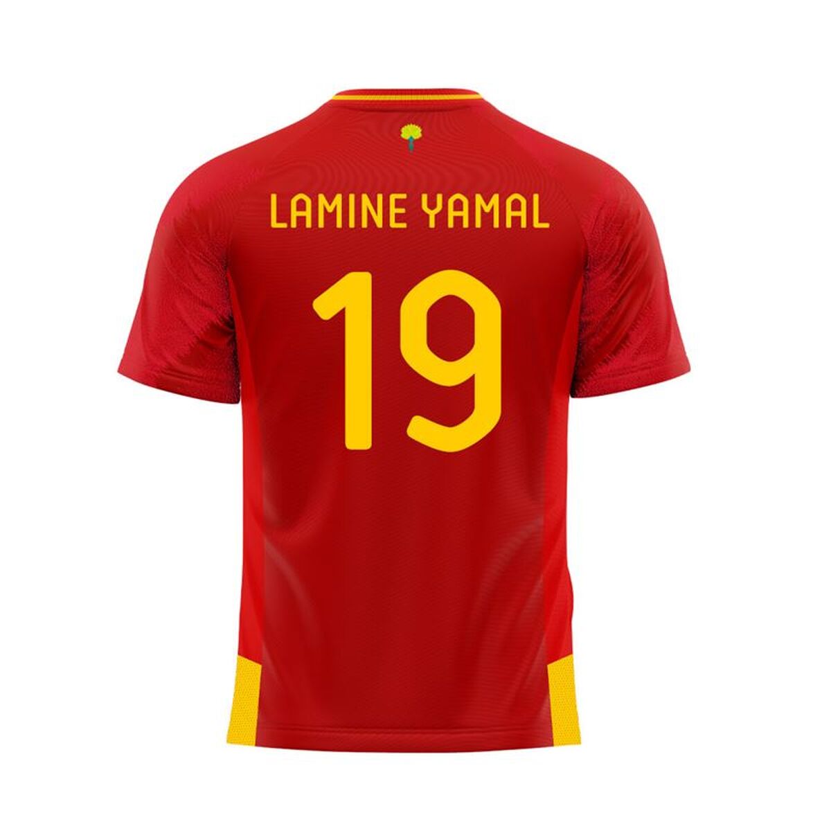 Voetbal short met korte mouwen voor kinderen RFEF Lamine Yamal 19 Rood