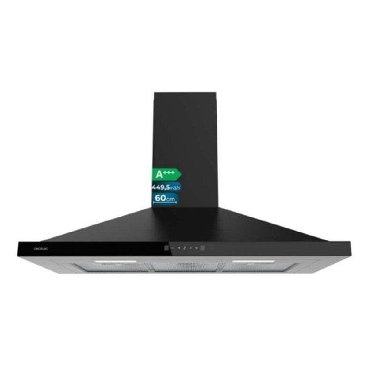 Campana Convencional Cecotec Flux PT 904400 Negro
