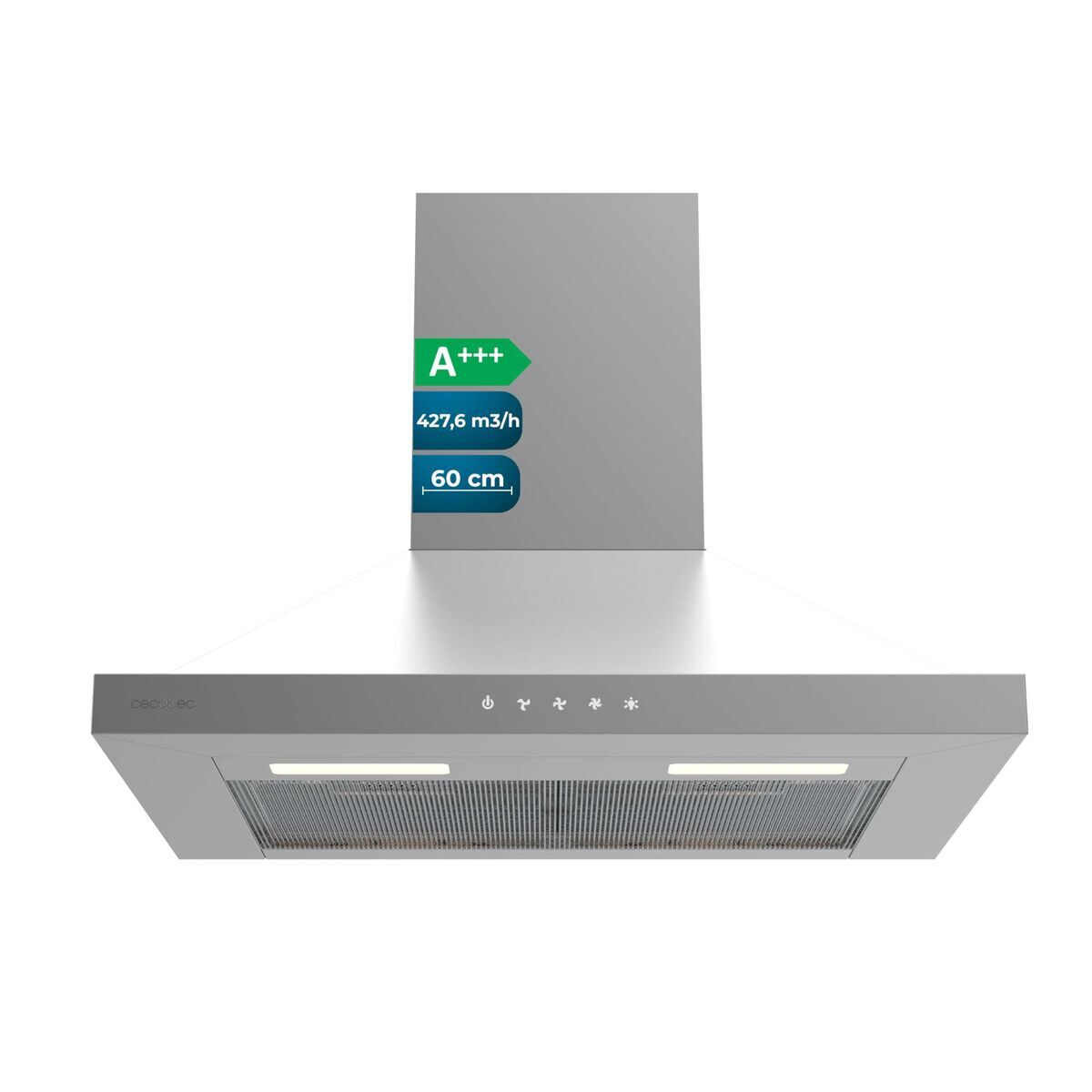 Campana Convencional Cecotec Flux PT 604000 Acero