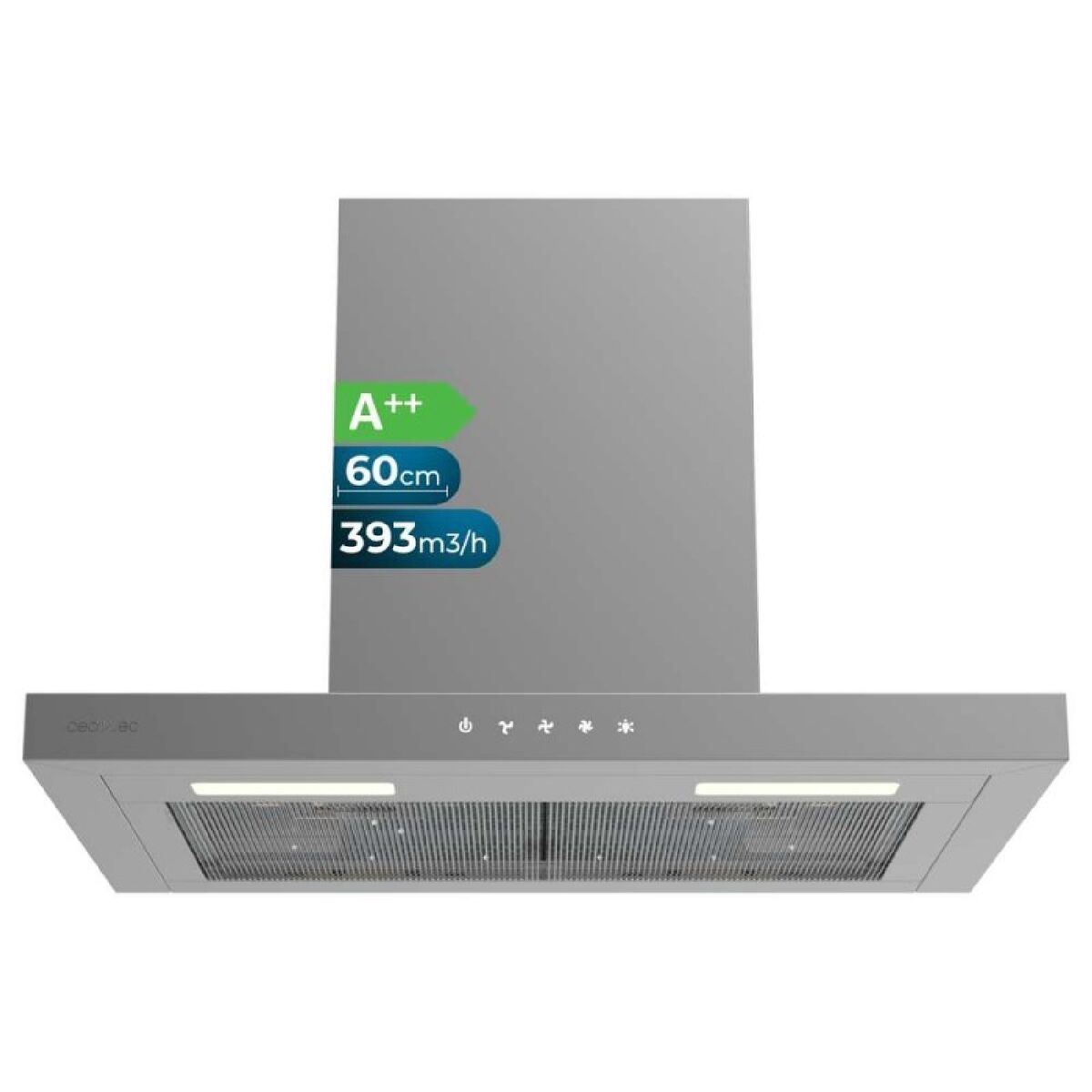 Campana Convencional Cecotec Flux TT 604000 Acero