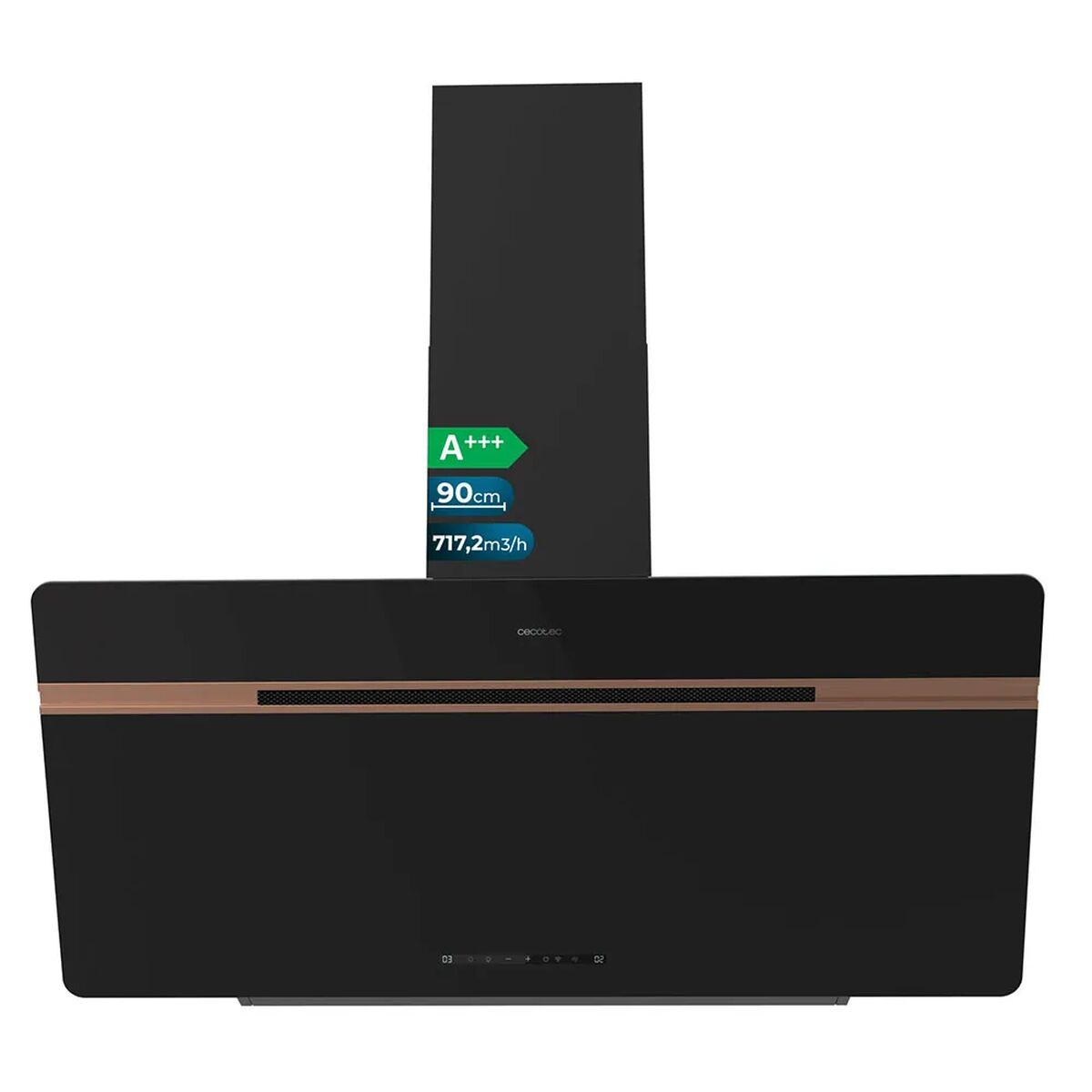 Campana Convencional Cecotec Flux DT 907500 Blanco Negro Cobre