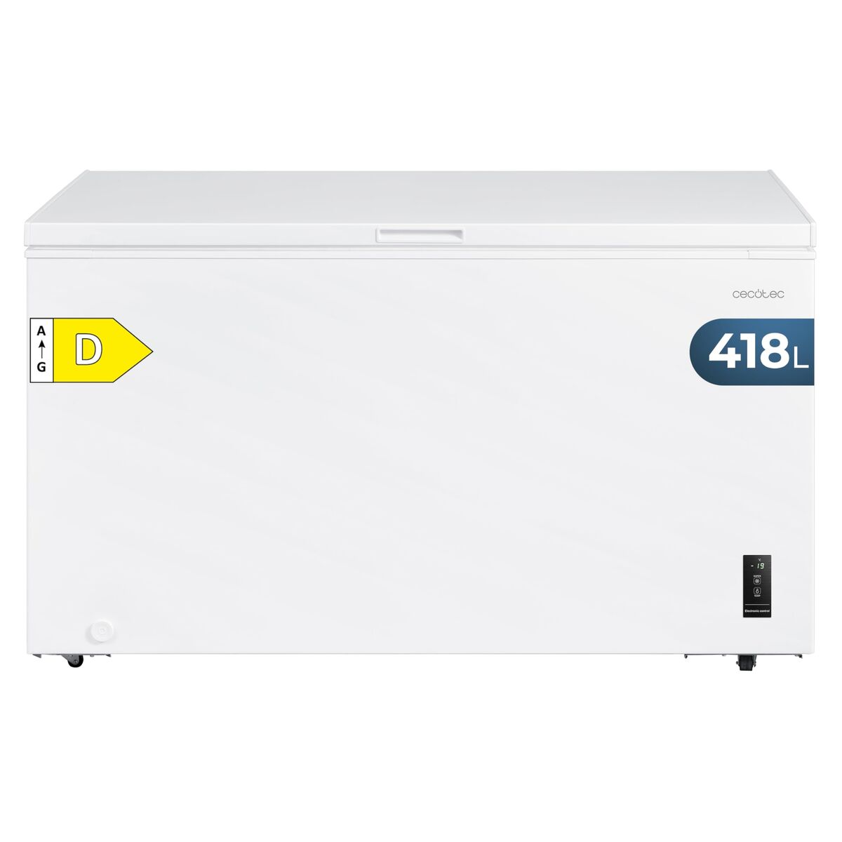Cecotec Congelador horizontal 418L Bolero CoolMarket Chest 418P blanco clase E 38dB