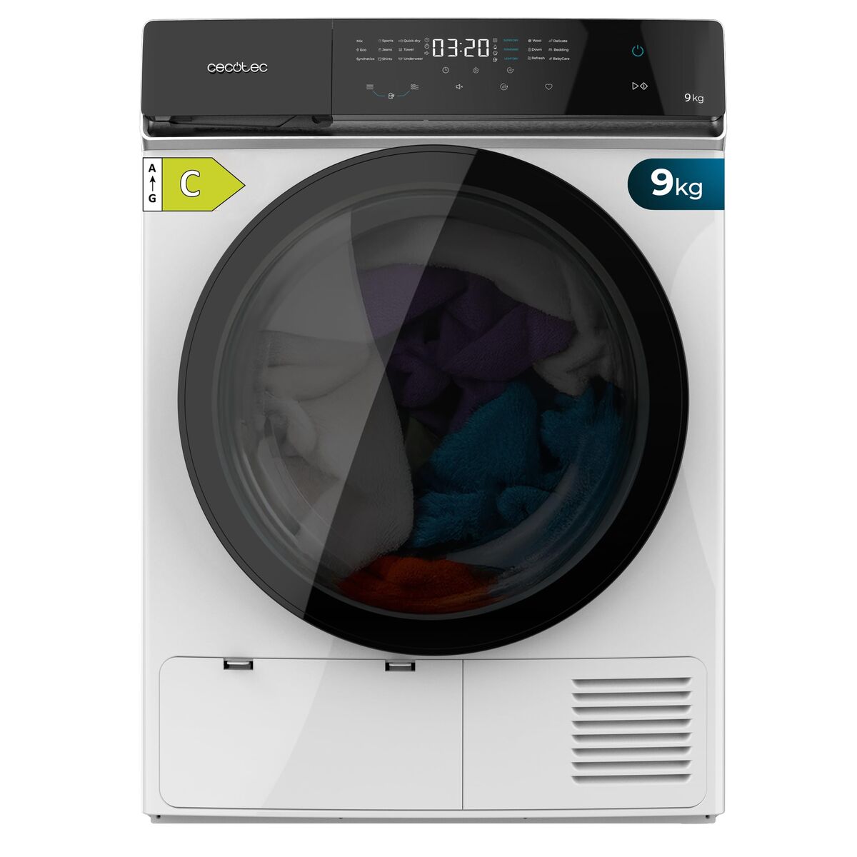 Secadora con bomba de calor Cecotec Bolero DressCode 9400 Inverter 9 kg