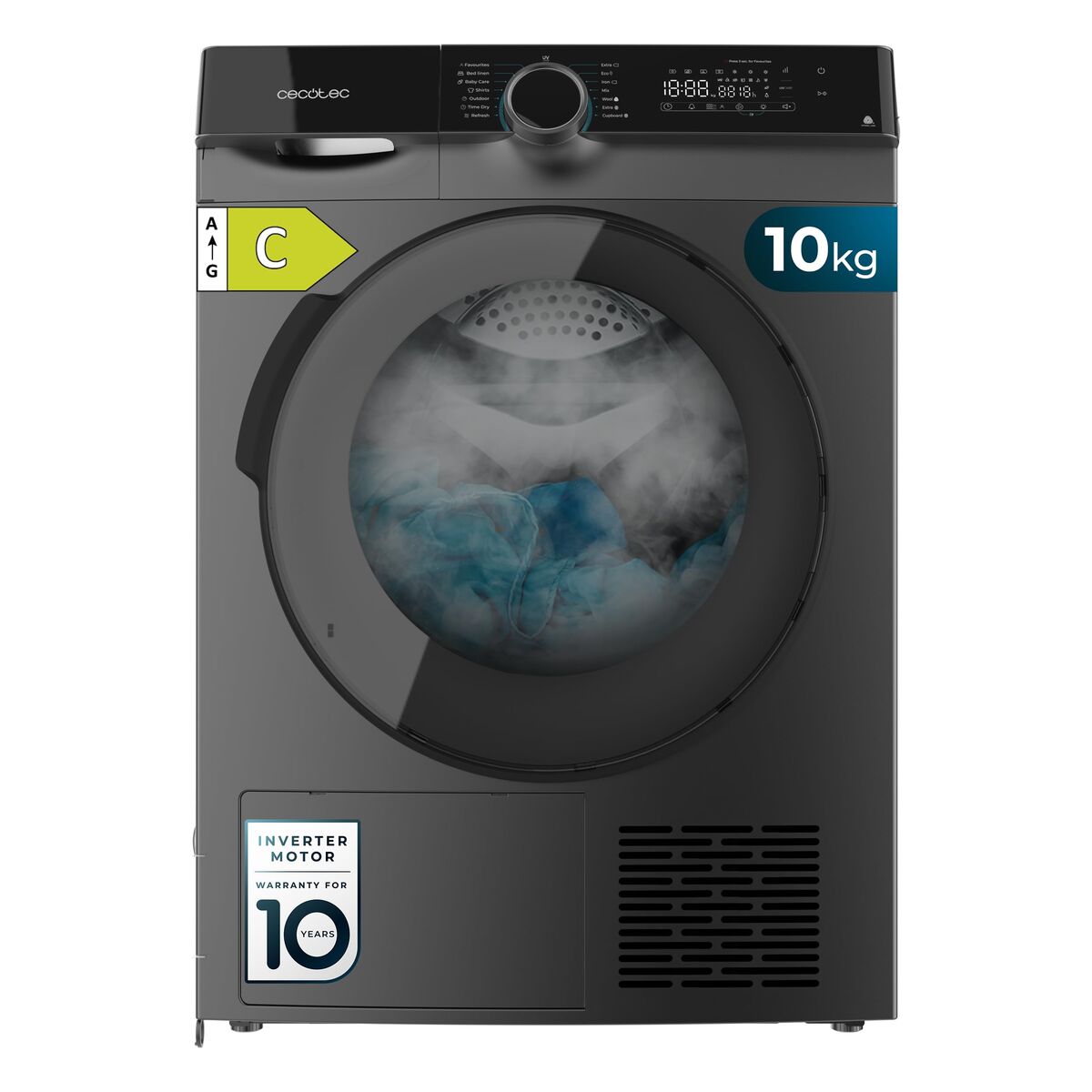 Secadora con bomba de calor Cecotec Bolero DressCode Dry 10505 Inverter 10 kg
