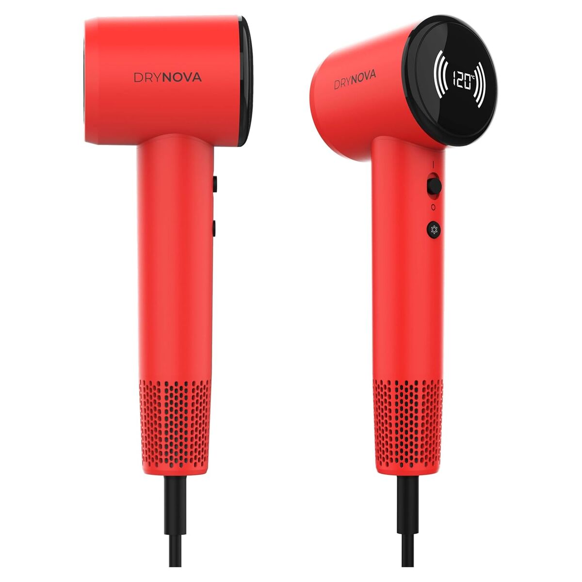 Cecotec Secador de Pelo DryNova Red 1600W ionico pantalla digital rojo compacto y ligero