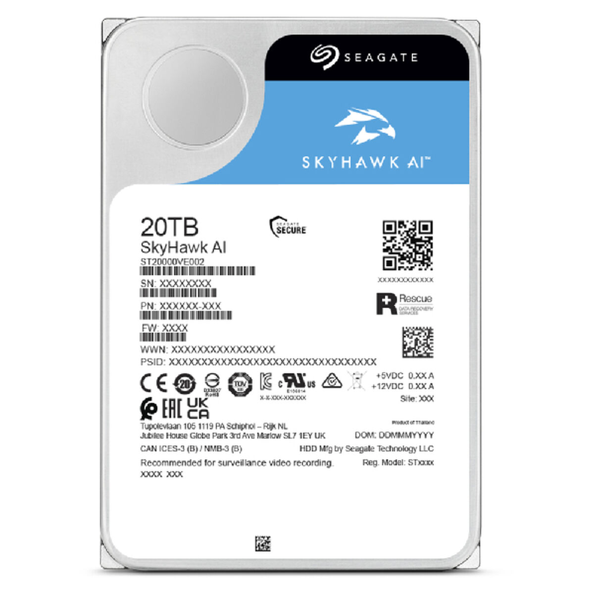 Afbeeldingen van Hard Drive Seagate ST12000VE003 3,5"