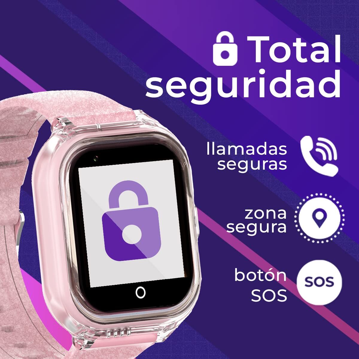 Smartwatch Save Family SF-RJOYR Pink 1,4"