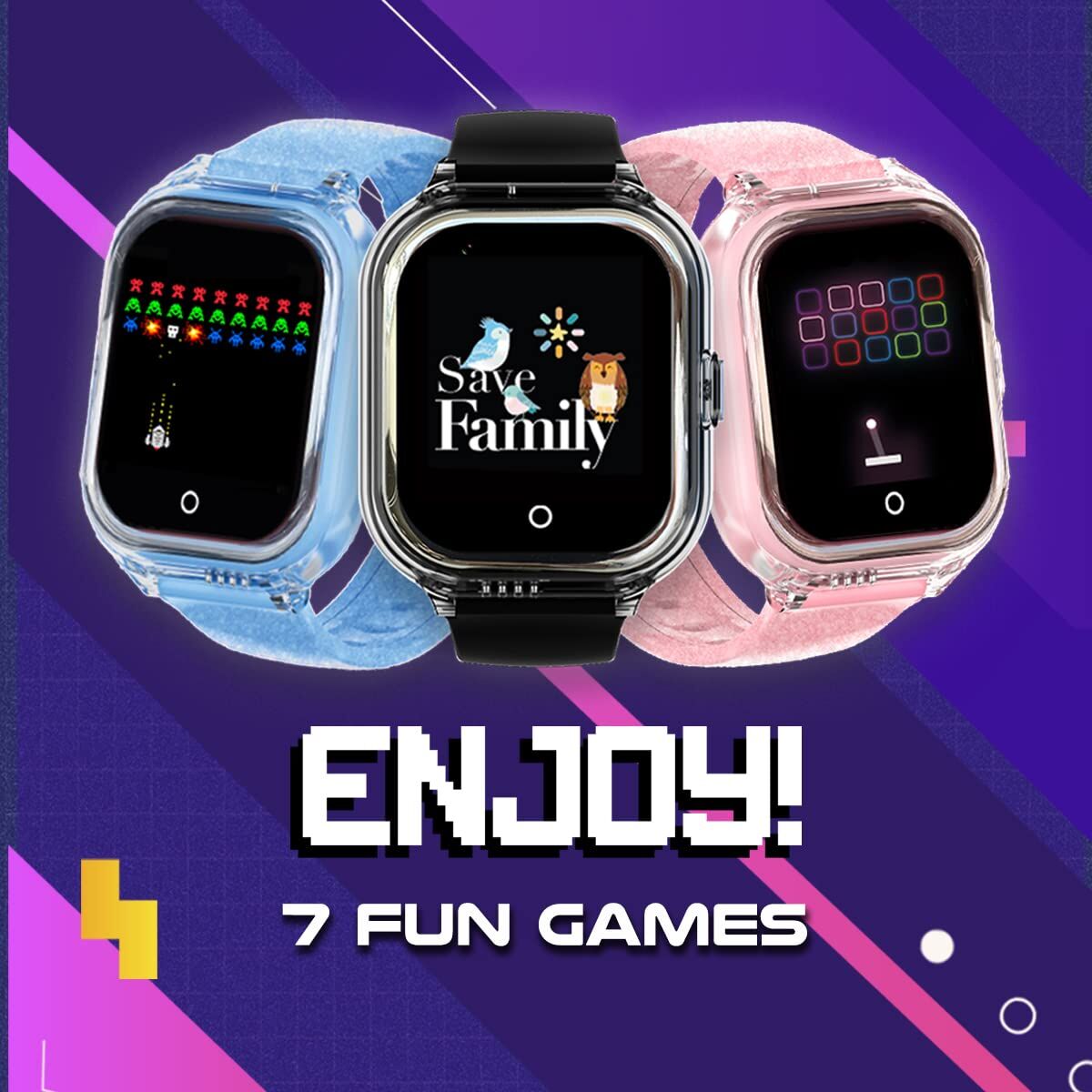 Obrazek Kids' Smartwatch Save Family RIA4G AZUL