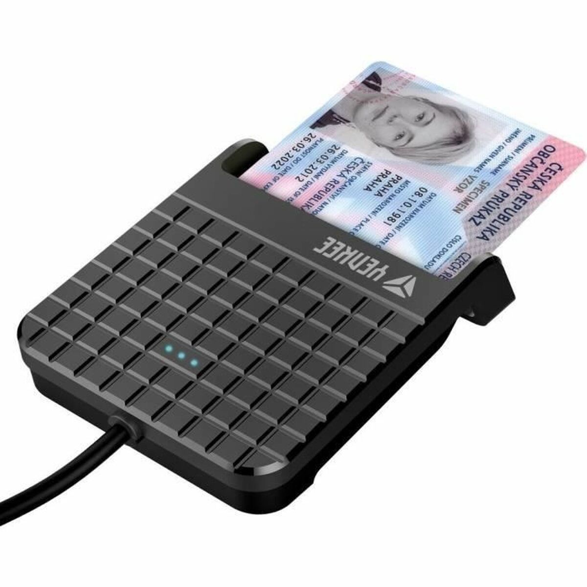 Afbeeldingen van External Card Reader Yenkee YCR 101 Black