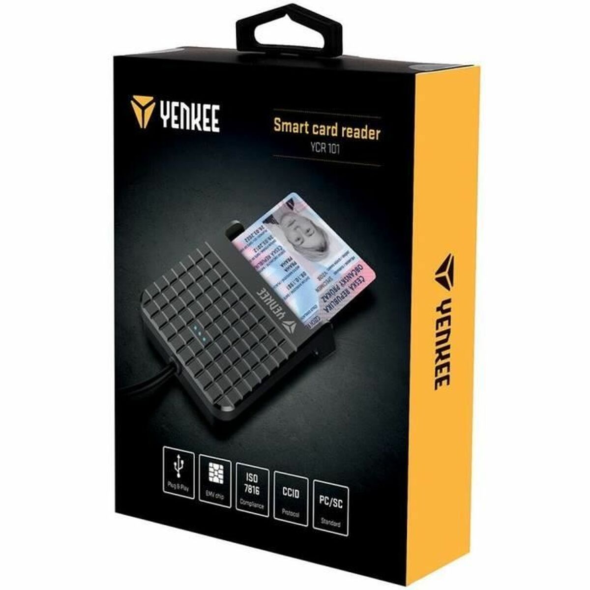 Afbeeldingen van External Card Reader Yenkee YCR 101 Black