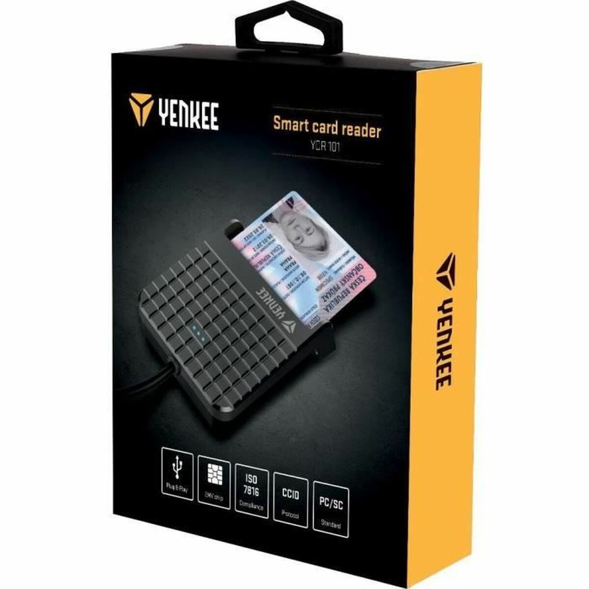 Afbeeldingen van External Card Reader Yenkee YCR 101 Black