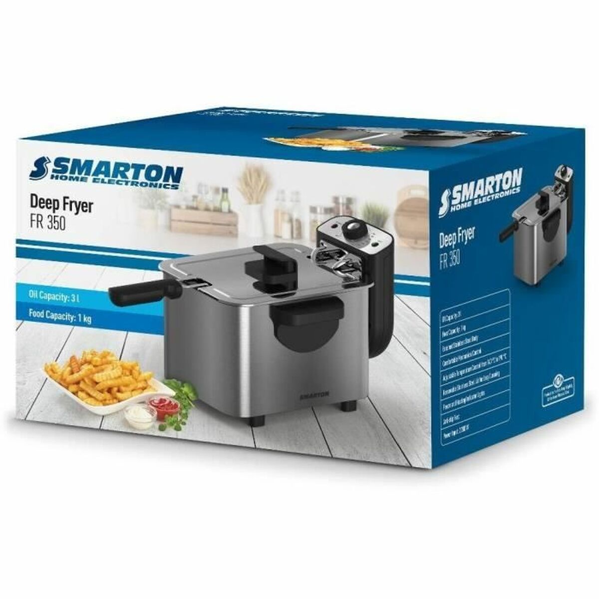 Frituurmachine Smarton Grijs 1 kg 3 L
