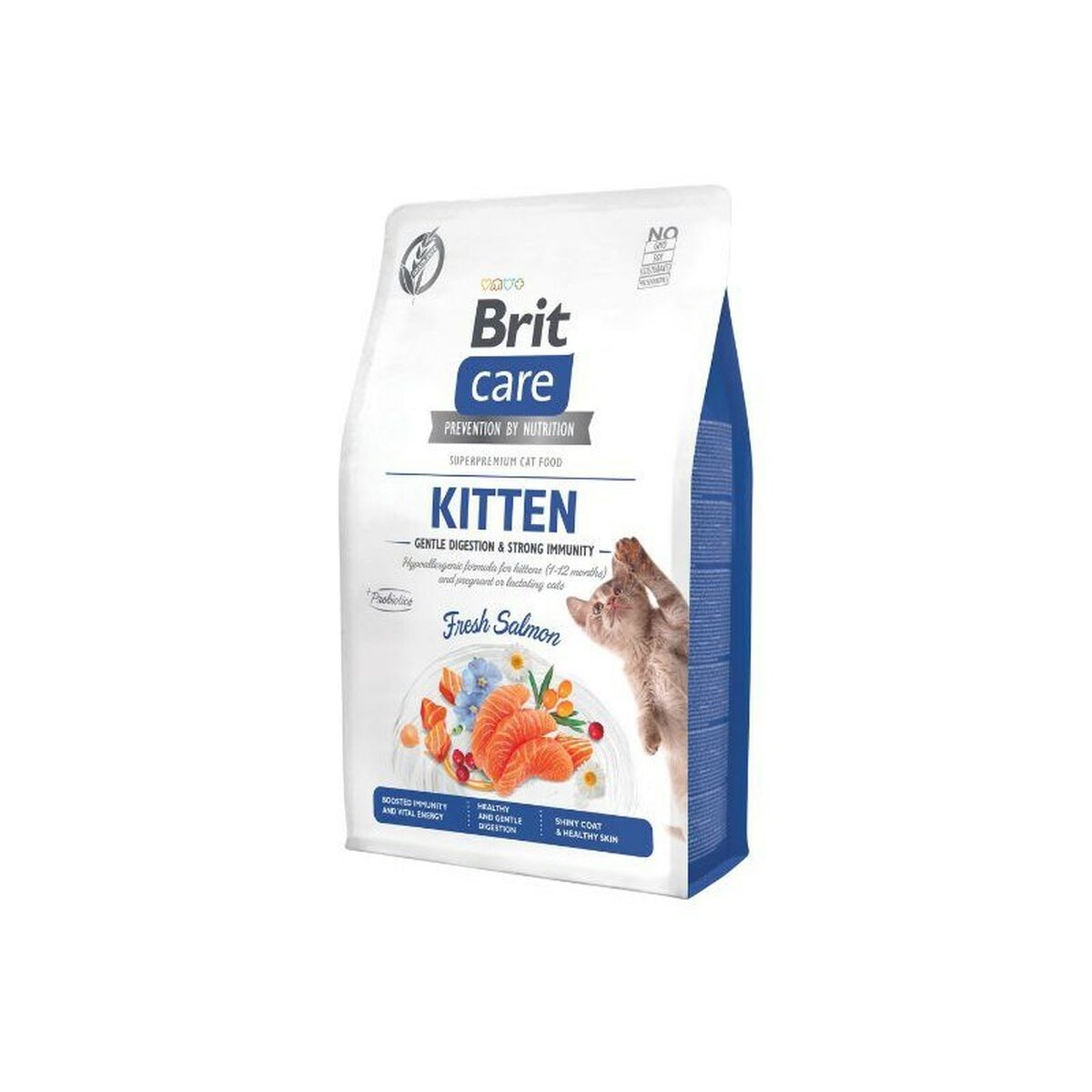 Aliments pour chat Brit Grain-Free Kitten Immunity Saumon 7 kg