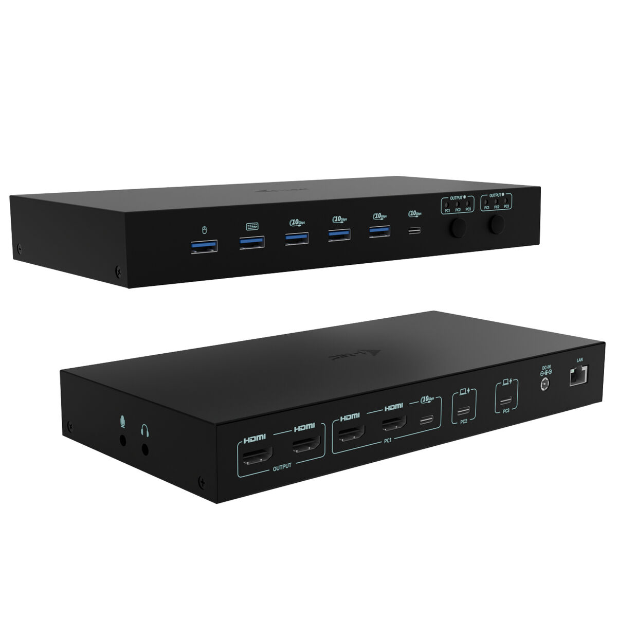 Picture of USB Hub i-Tec C31KVMDOCKPDPRO Black