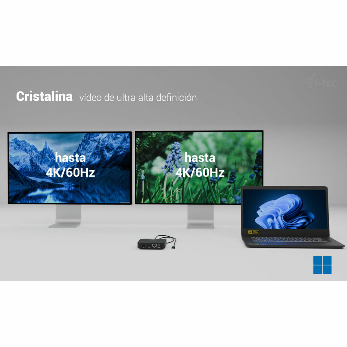 Image secondaire de Hub USB i-Tec C31DUALHDMIDPD100