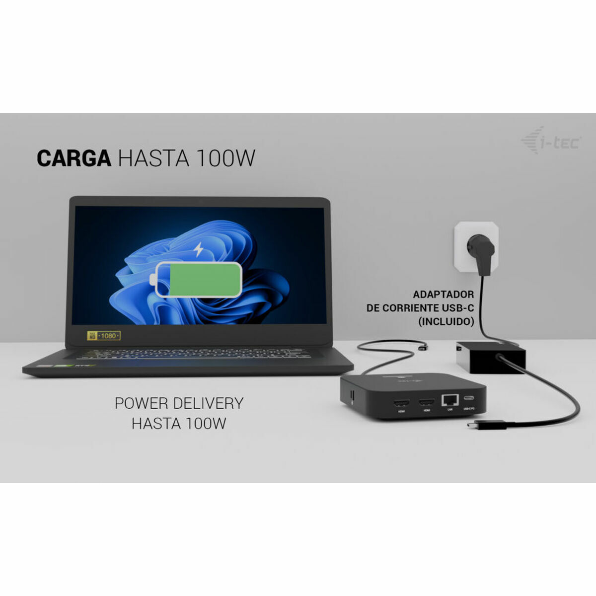 Afbeeldingen van USB Hub i-Tec C31DUALHDMIDPD100