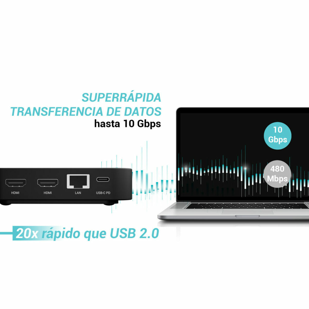 Afbeeldingen van USB Hub i-Tec C31DUALHDMIDPD100
