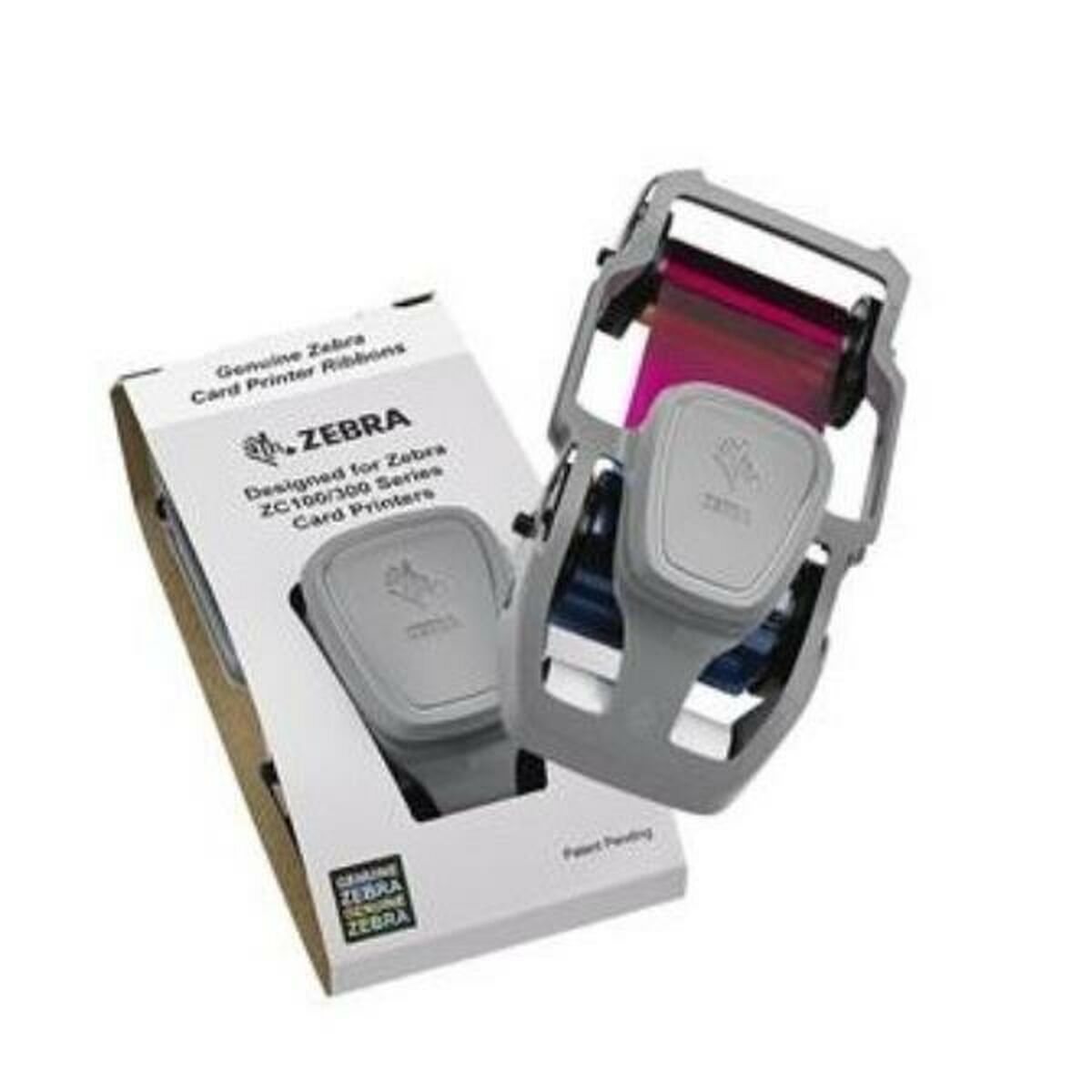 Ruban de transfert thermique Zebra 800300-250EM Jaune Noir Cyan Magenta
