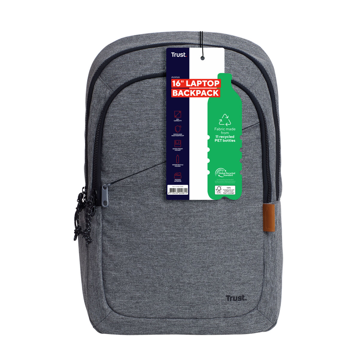 Afbeeldingen van Laptop Backpack Trust 24981 Grey