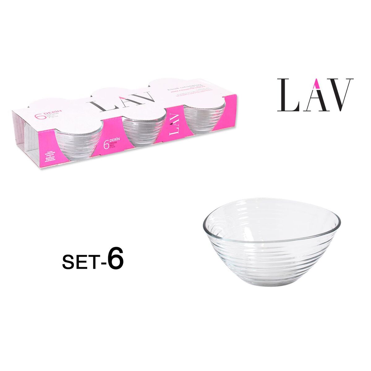 Set of bowls LAV Derin Crystal (6 uds), view 2