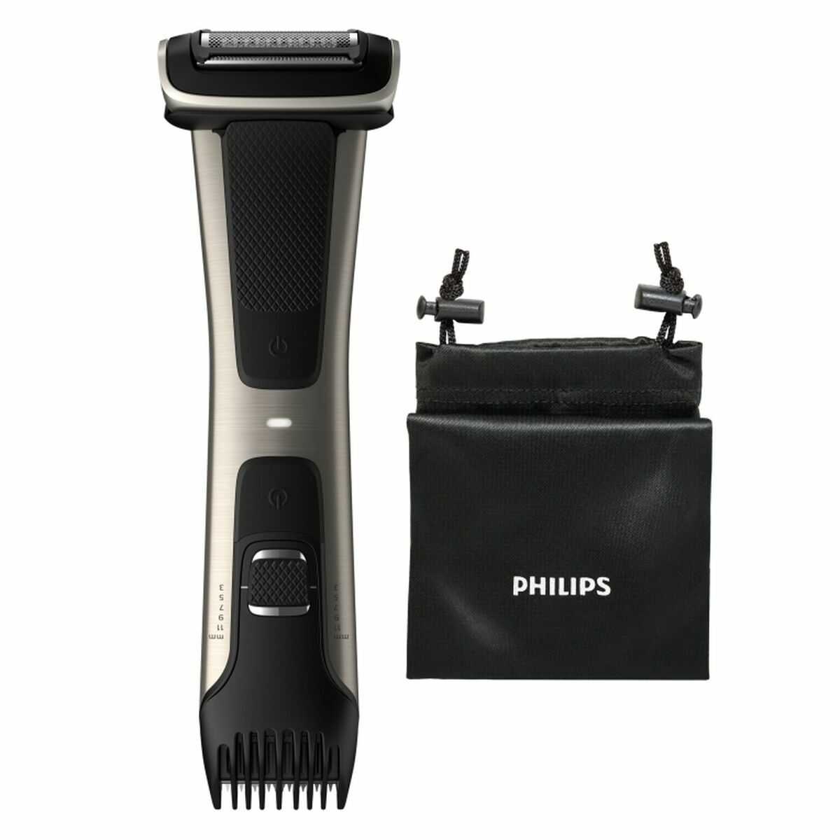Hårtrimmer/Shaver Philips Afeitadora corporal apta para la ducha Sort