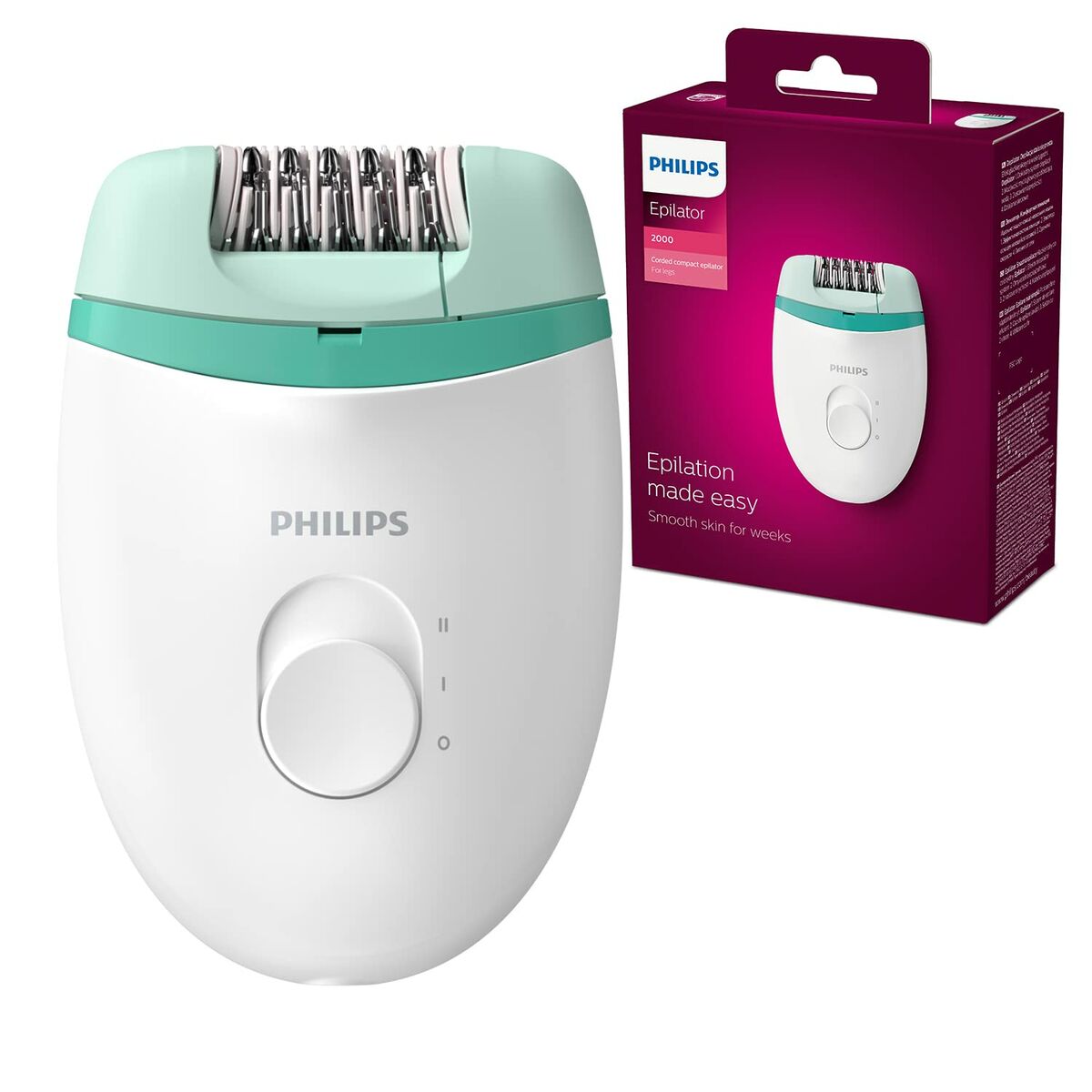 Elektrisk hårfjerner Philips BRE224/00 15 V Hvid