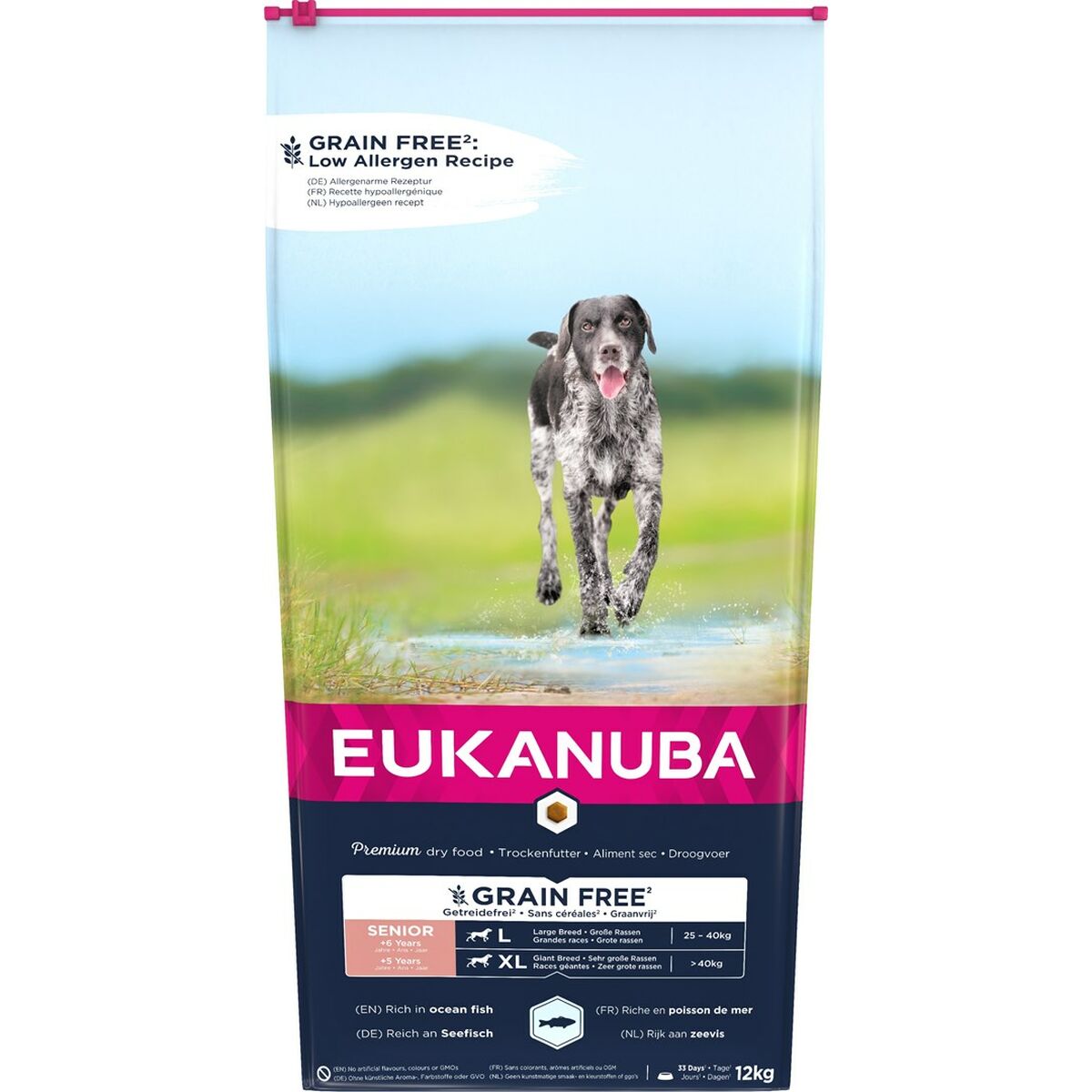 Nourriture Eukanuba Grain Free Senior large/giant breed Senior 20-40 Kg 12 kg