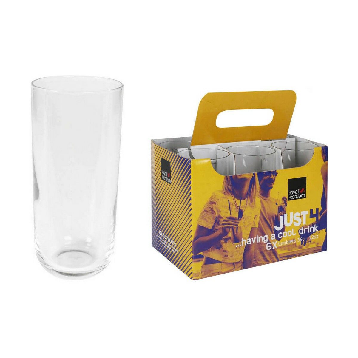 Set de Vasos Royal Leerdam Just4 360 ml 6 Unidades