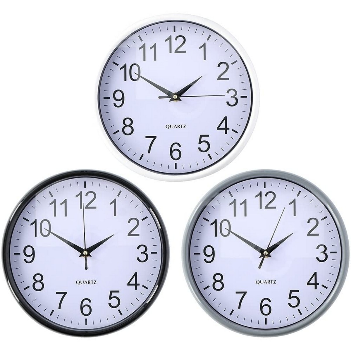 Horloge Murale Ø 25 x 3 cm Multicouleur polypropylène
