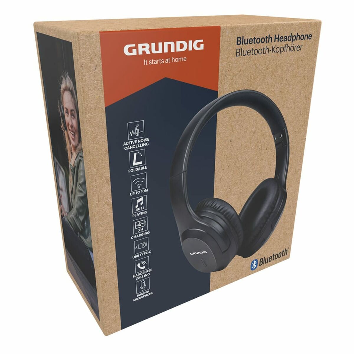 Picture of Foldable Headphones with Bluetooth Grundig