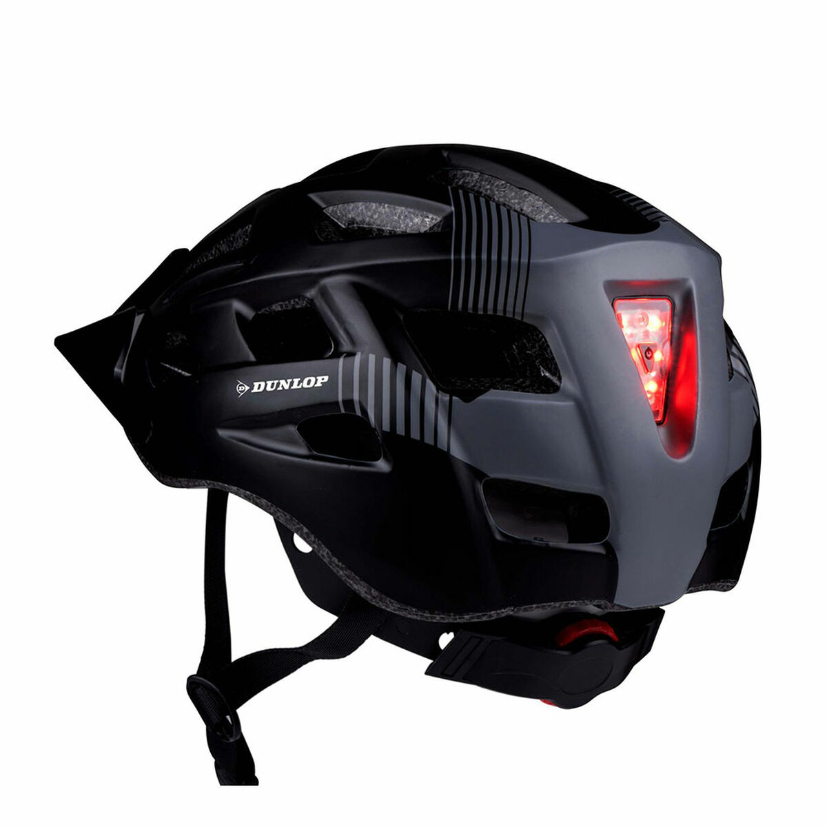 Ποδηλατικό Κράνος για Ενήλικες Dunlop Μαύρο Γκρι L 58-61 cm