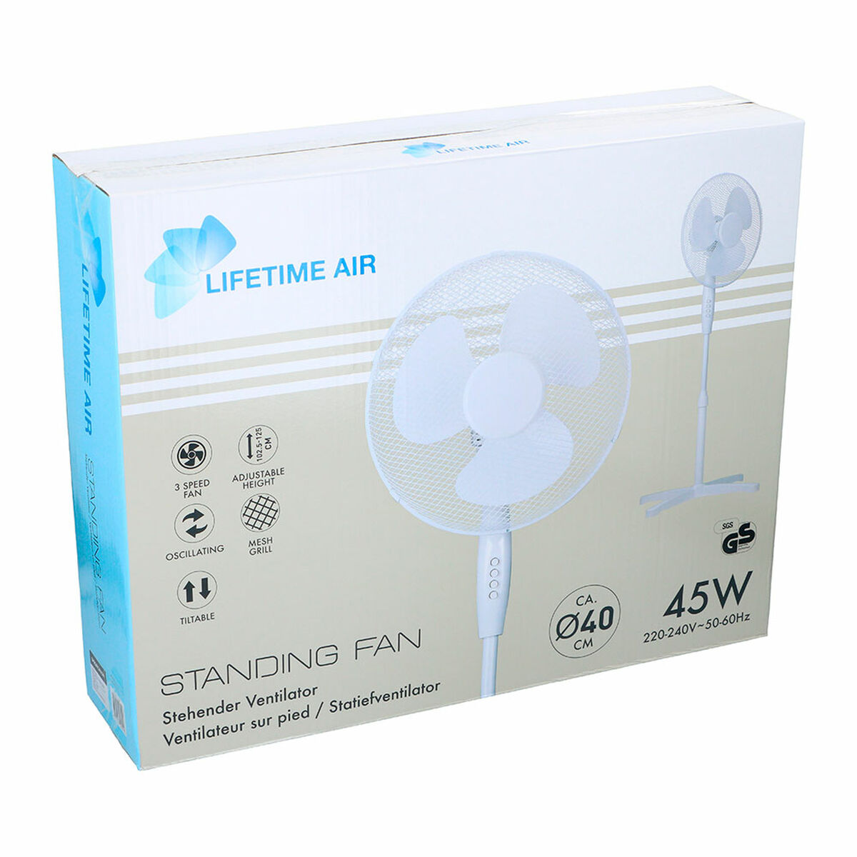 Image secondaire de Ventilateur sur Pied Lifetime Blanc 45 W