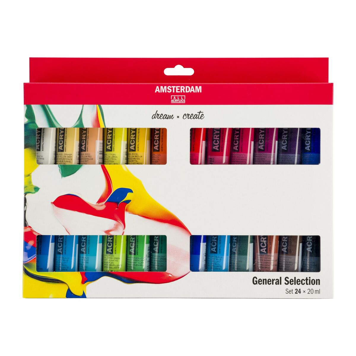 Image secondaire de Set de peinture acrylique Talens Multicouleur 20 ml 24 Pièces (3 Unités)