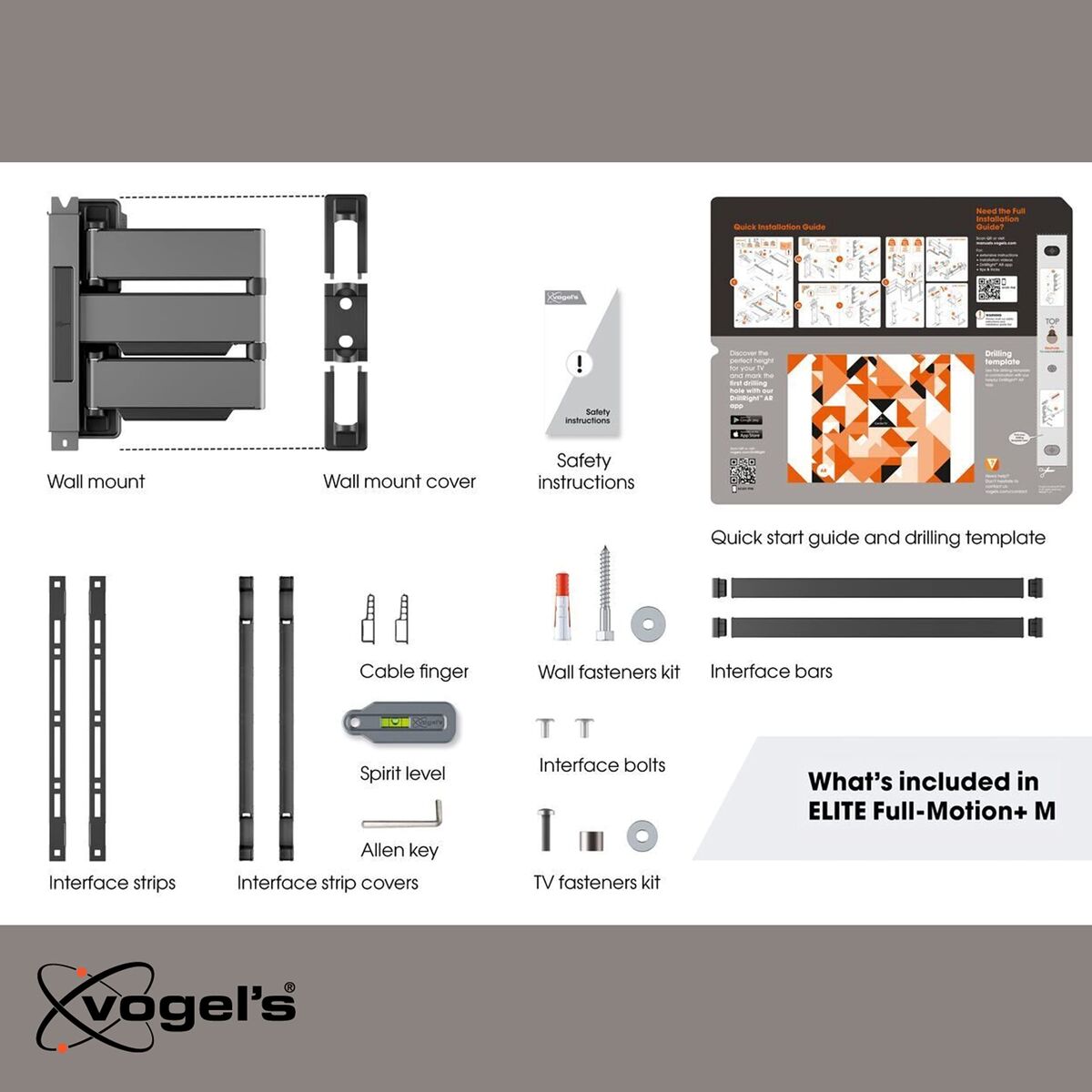 TV Wall Mount with Arm Vogel's TVM5445   NEGRO 32" 65"